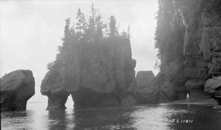 The Hopewell Rocks. Photo from Library and Archives Canada A02081
