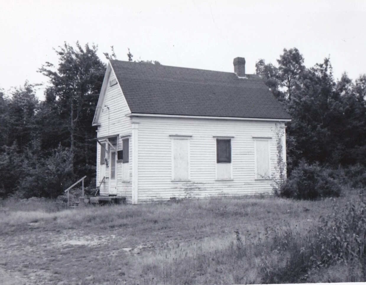 Osborne Corner school as camp. From the John Whitmore Collection