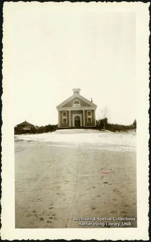 Albert County Court House Circa 1940 Hopewell Cape, Albert County, NB From Archives and Special Collections, Harriet Irving Library, UNB