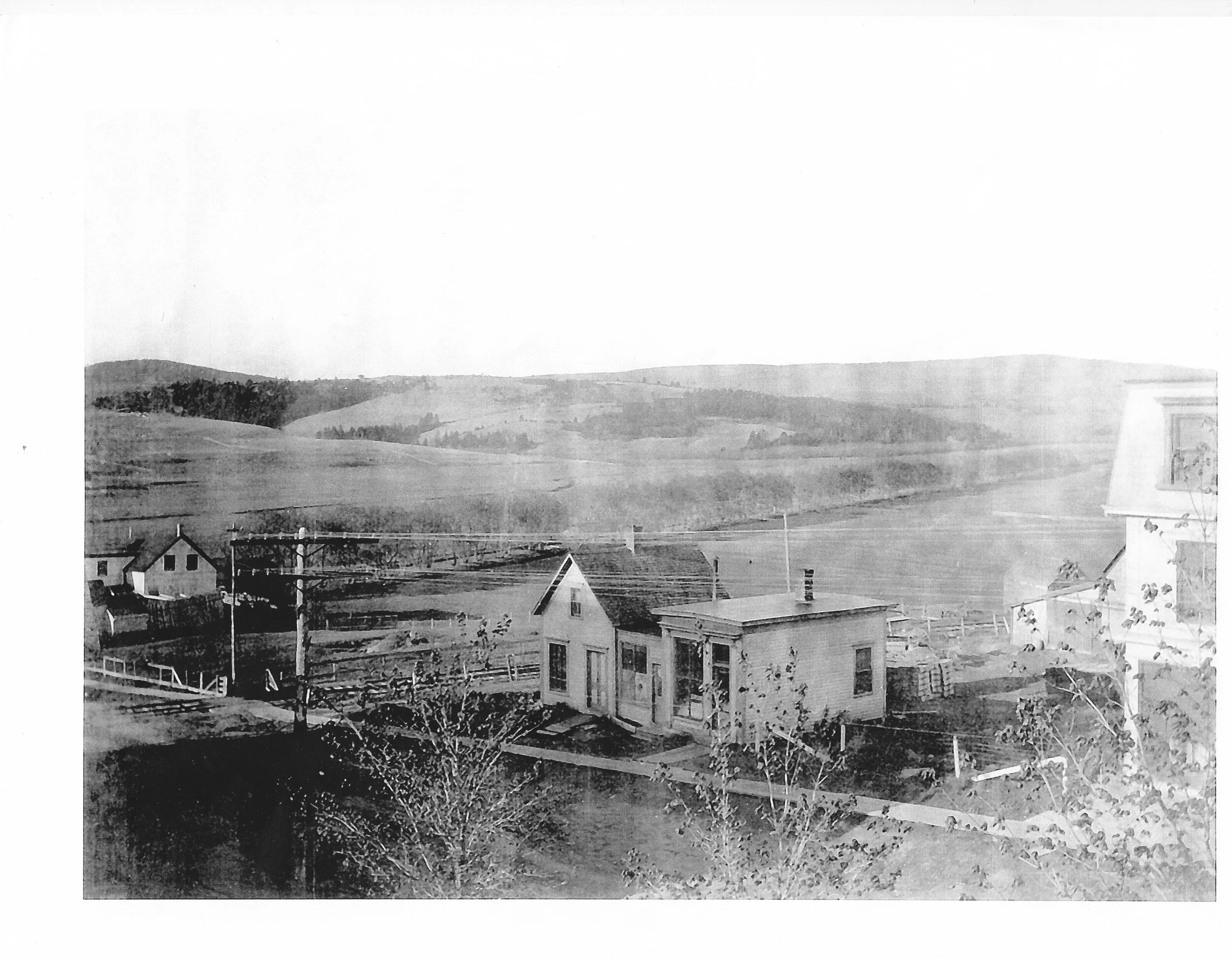 Buildings where the old Post Office is taken before 1913. From Vaughn Snider Collection