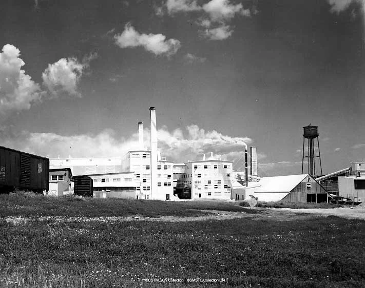 Plaster and plaster board manufacturing plant of the Canadian Gypsum Company ca. 1956 Image No.: CN005072. From the Museum of Industry and Mining, Ottawa