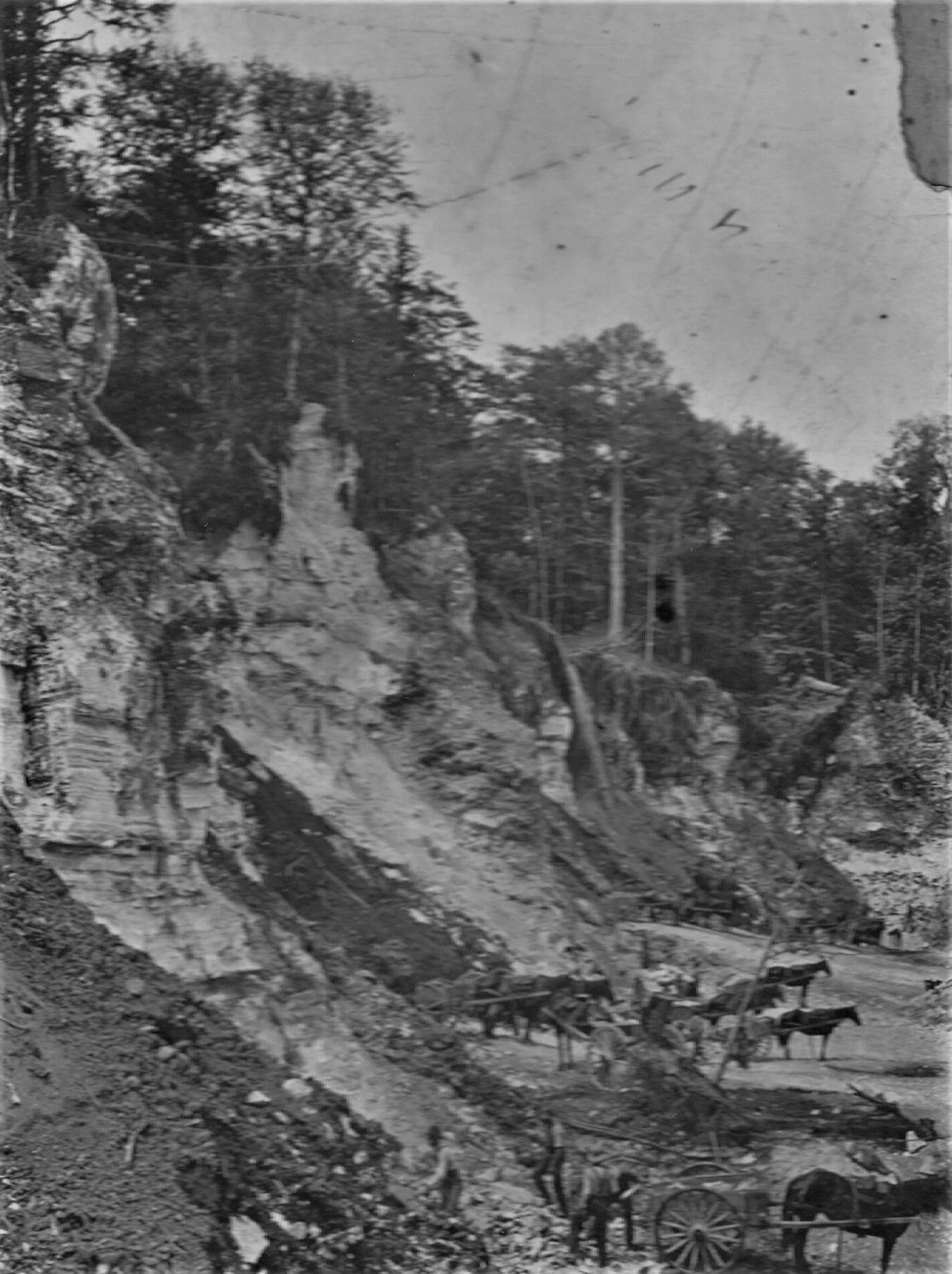 The Jones Quarry. c.1900. From the Albert County Museum Collection 982.218