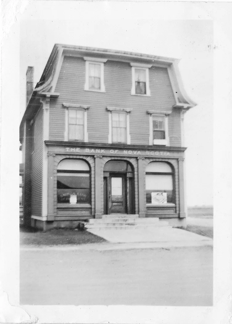 The Old Bank in Albert 1945 From the Albert County Museum Collection Not-Accessioned
