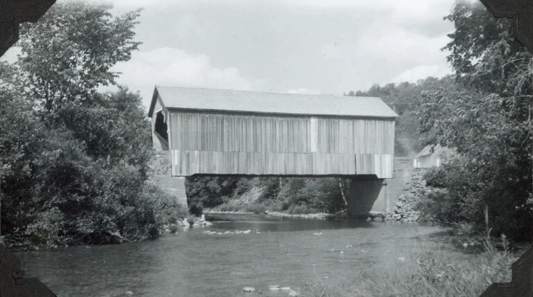 Florence K. Daly, Parkindale Covered Bridge, Prosser Brook, Albert County, New Brunswick:. From the New Brunswick Museum, 1990.9.177