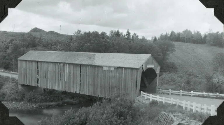 Florence K. Daly, Fillmore Covered Bridge, Turtle Creek, Albert County, New Brunswick. From the New Brunswick Museum, 1990.9.189
