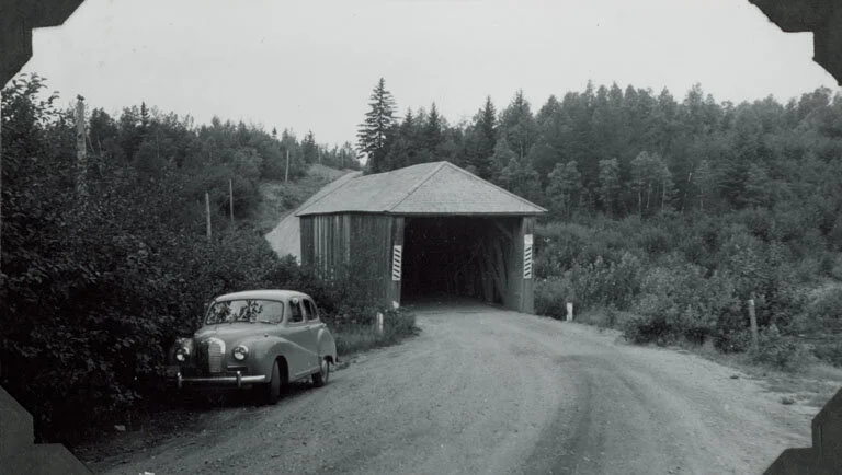 Florence K. Daly, Haley Covered Bridge, Turtle Creek, Albert County, New Brunswick. From the New Brunswick Museum, 1990.9.194