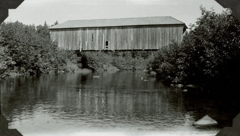 Florence K. Daly, Haley Covered Bridge, Turtle Creek, Albert County, New Brunswick. From the New Brunswick Museum, 1990.9.197