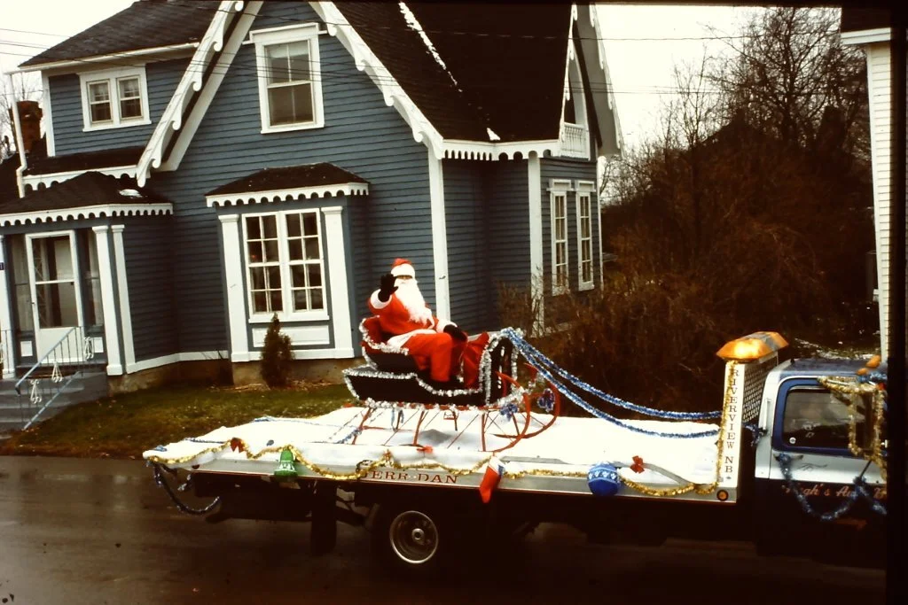 Santa from 1996 Hillsborough Christmas Parade. From the Vaughn Snider Collection.