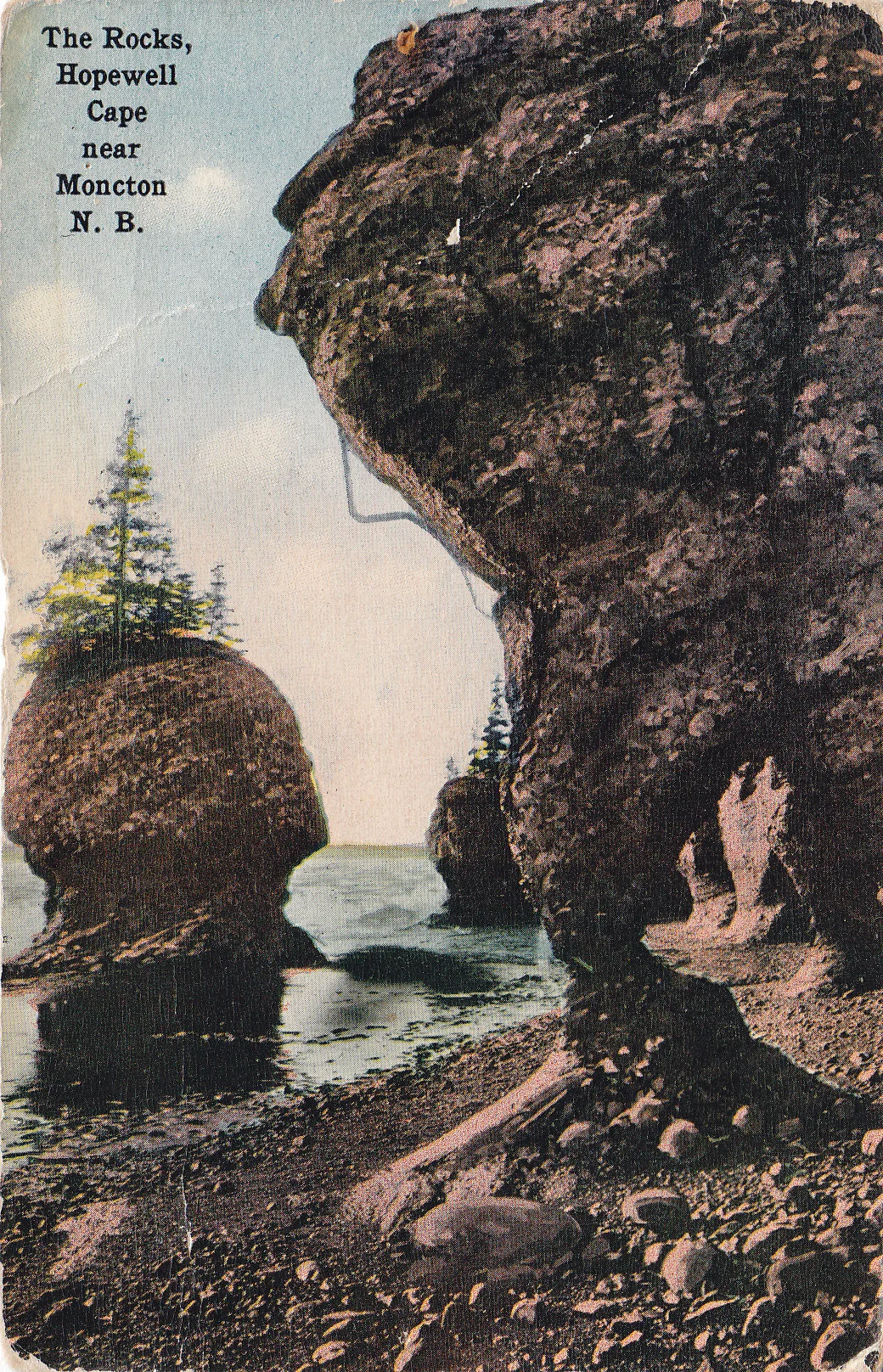 The Rocks, Hopewell Cape,  Near Moncton, NB . From the Albert County Museum Collection 982.27