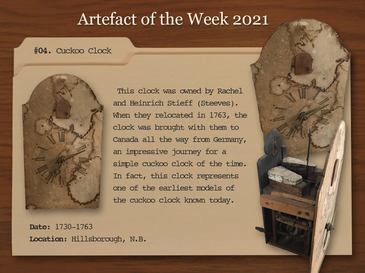 Artefact of the Week 2021 - 04. Steeves Family Clock