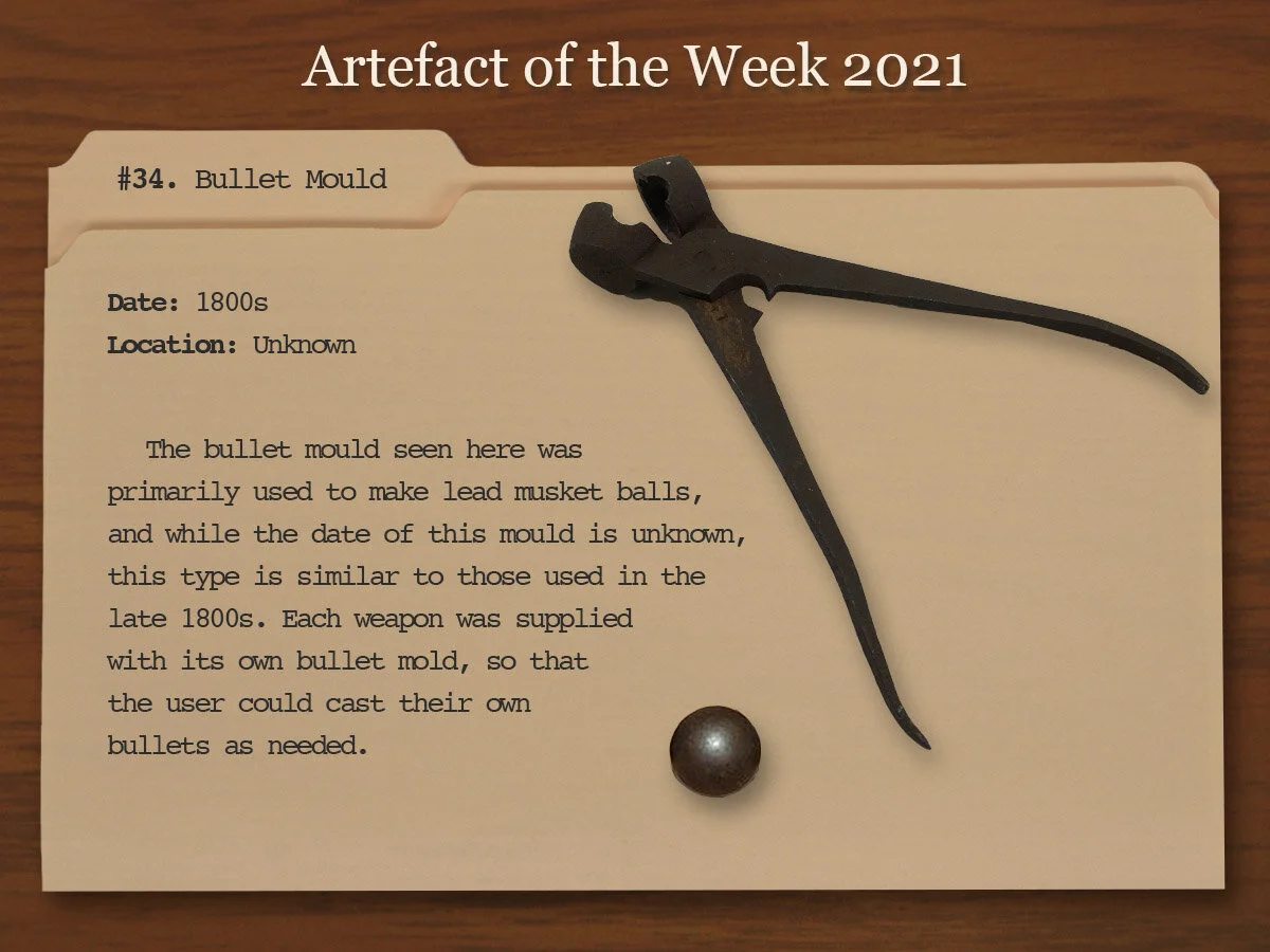 Artefact of the Week 2021 - 34. Bullet Mould