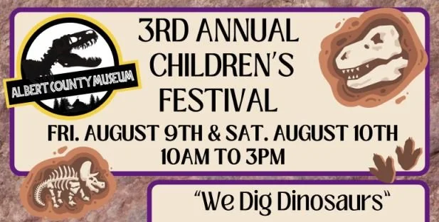 3rd Annual Children's Festival Aug. 9th and 10th - "We Dig Dinosaurs"
