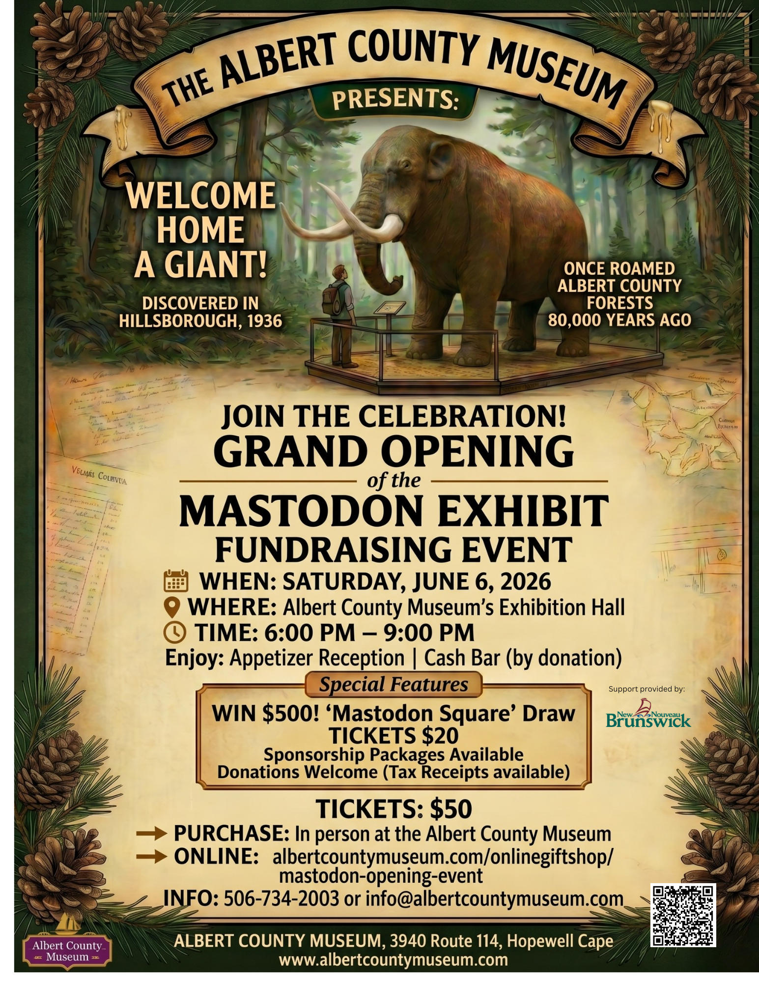 New Mastodon Exhibit Opening &amp; Fundraiser - June 6th at 6pm