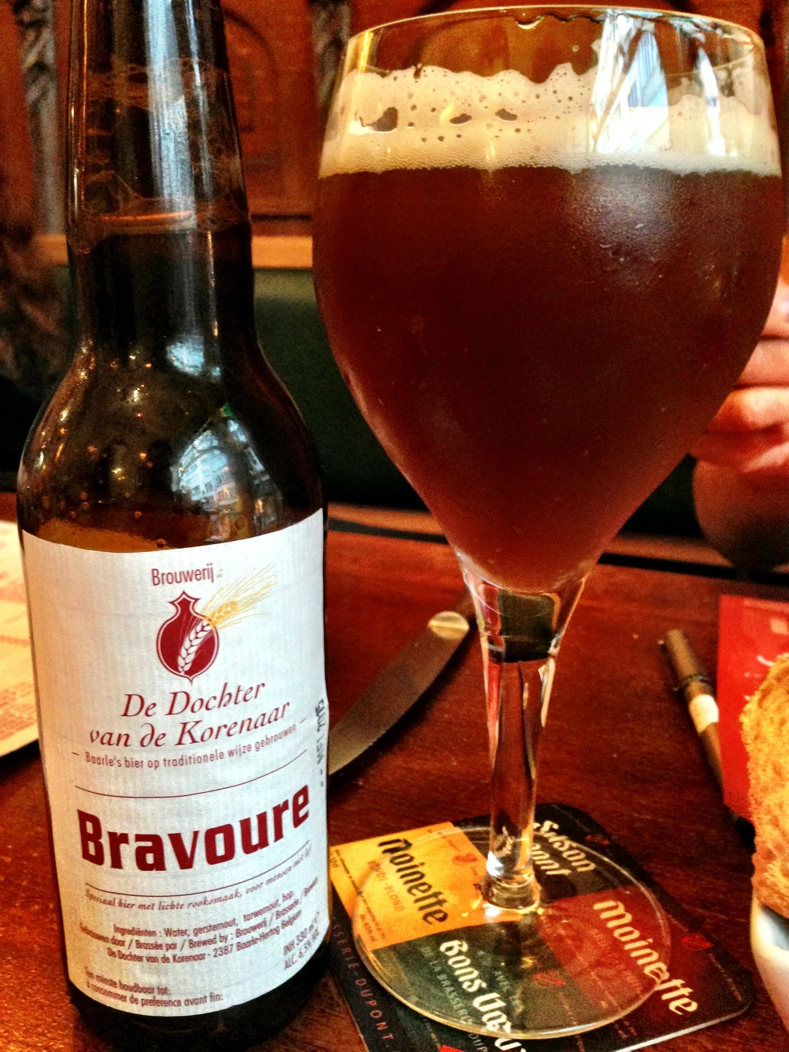 Bravoure Brouwerij De Dochter van de Korenaar, pairs great with a rich beef stew!