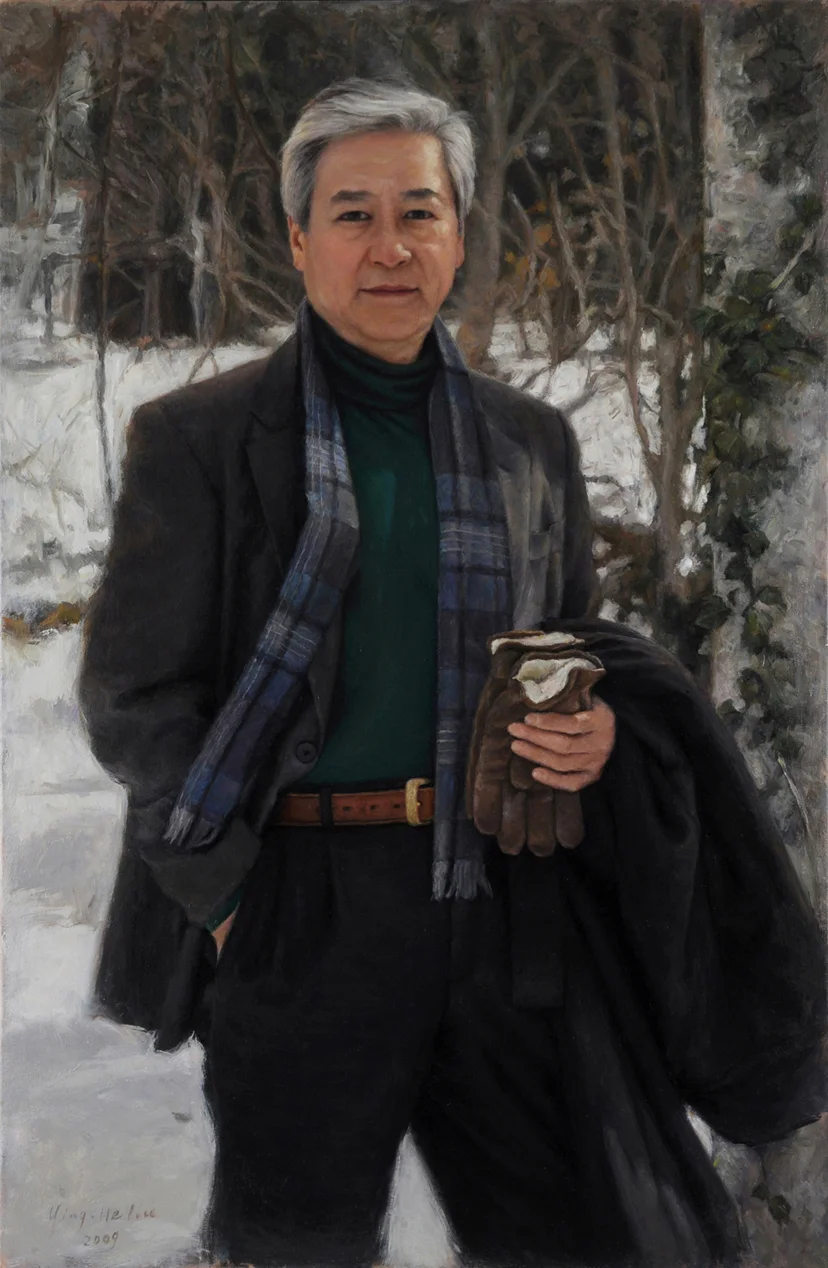 In the Snow (Portrait of Dr. John Hui)