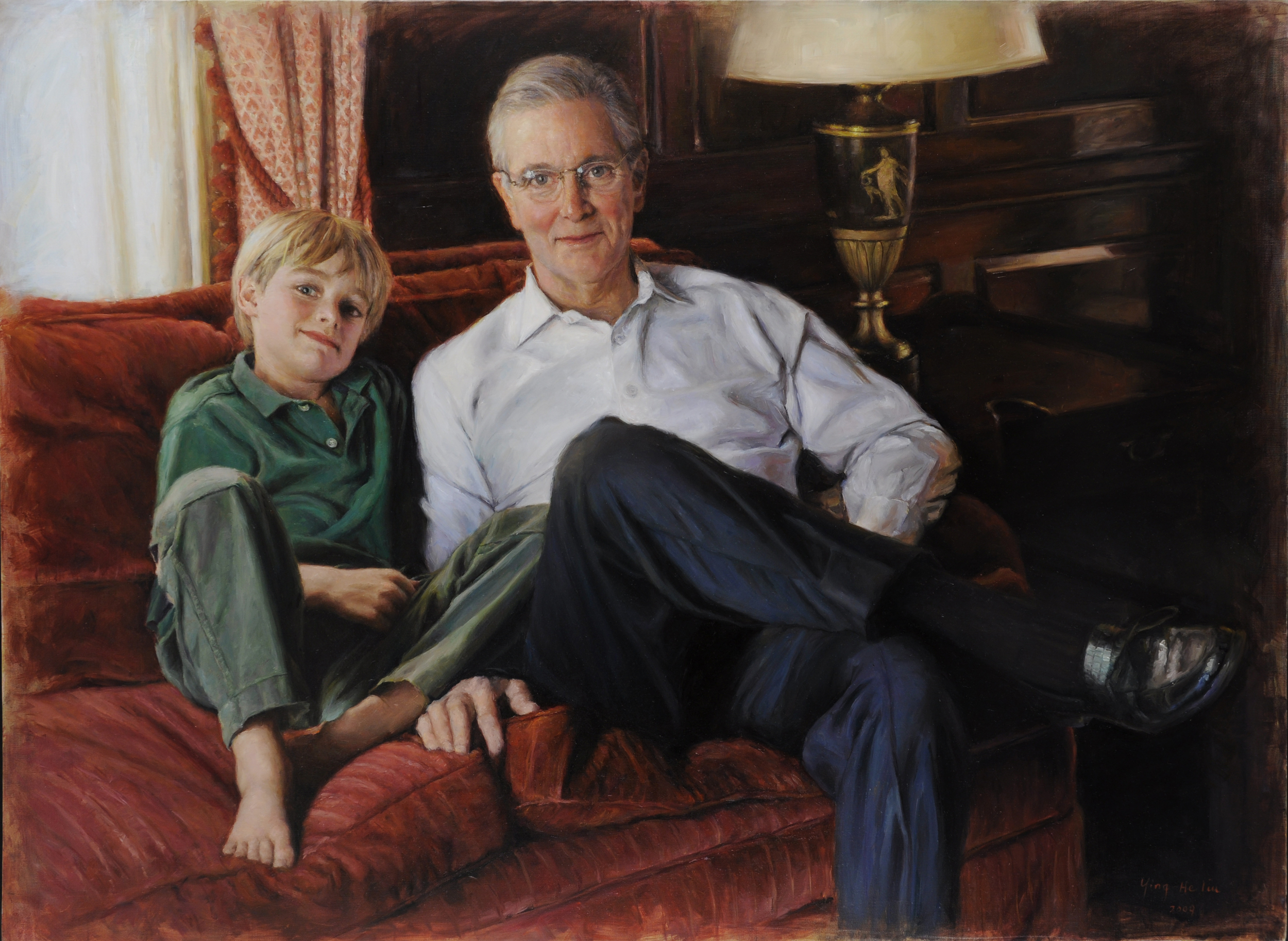 Prentis B.Tomlinson and son Peter