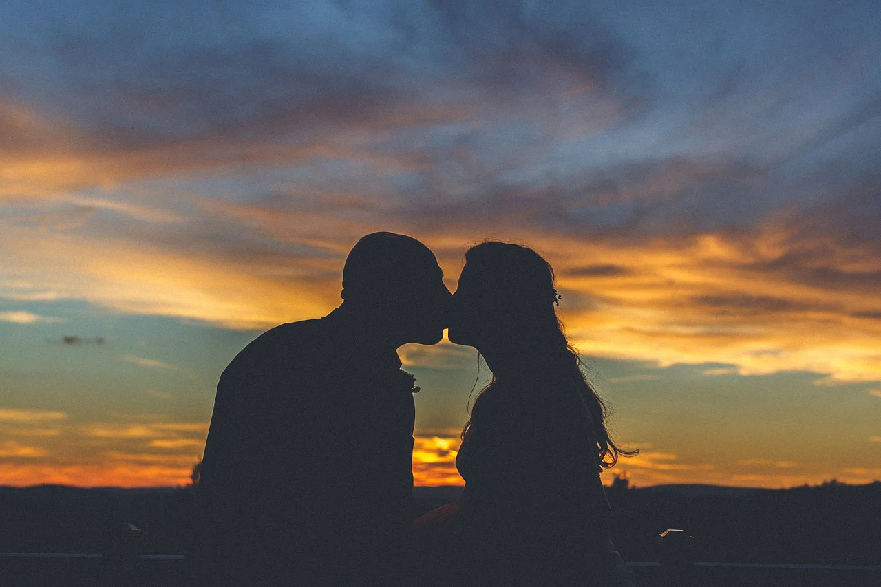 Crystal Springs Wedding Kiss