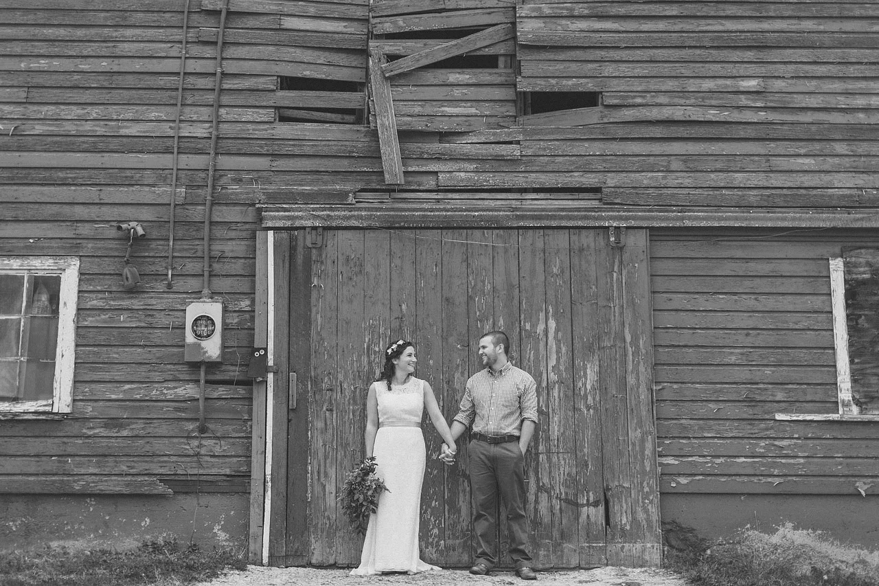 Barn Wedding Portrait