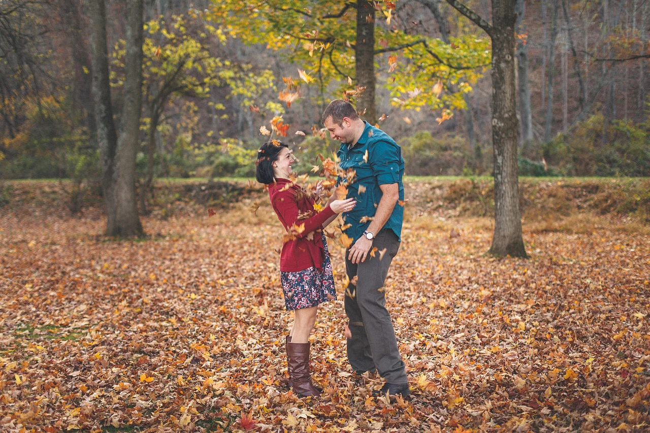 Playing in the Leaves
