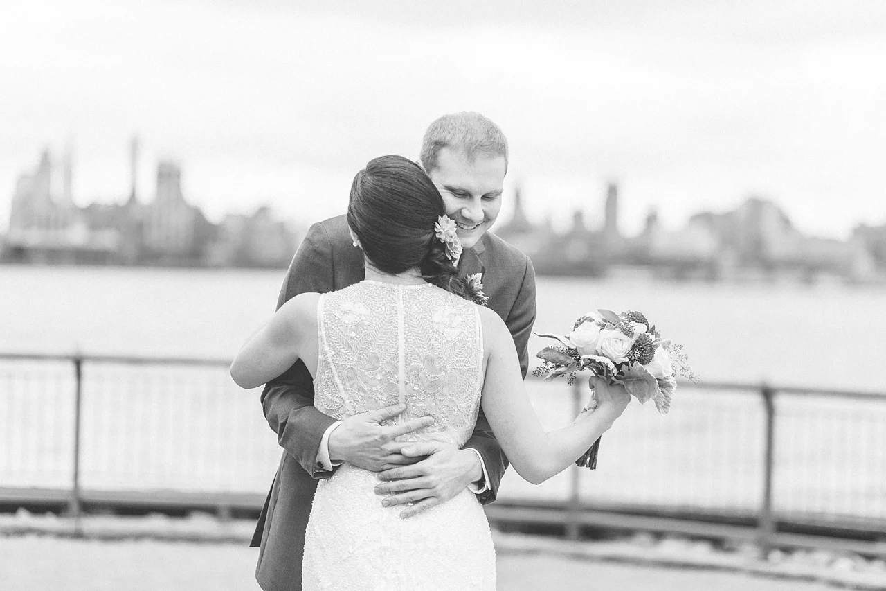 Hug during First Look