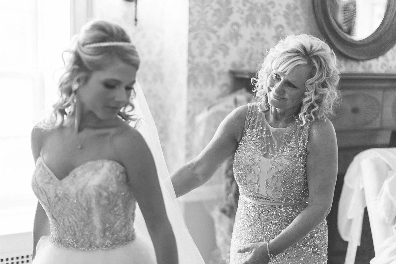 Mom helps Bride