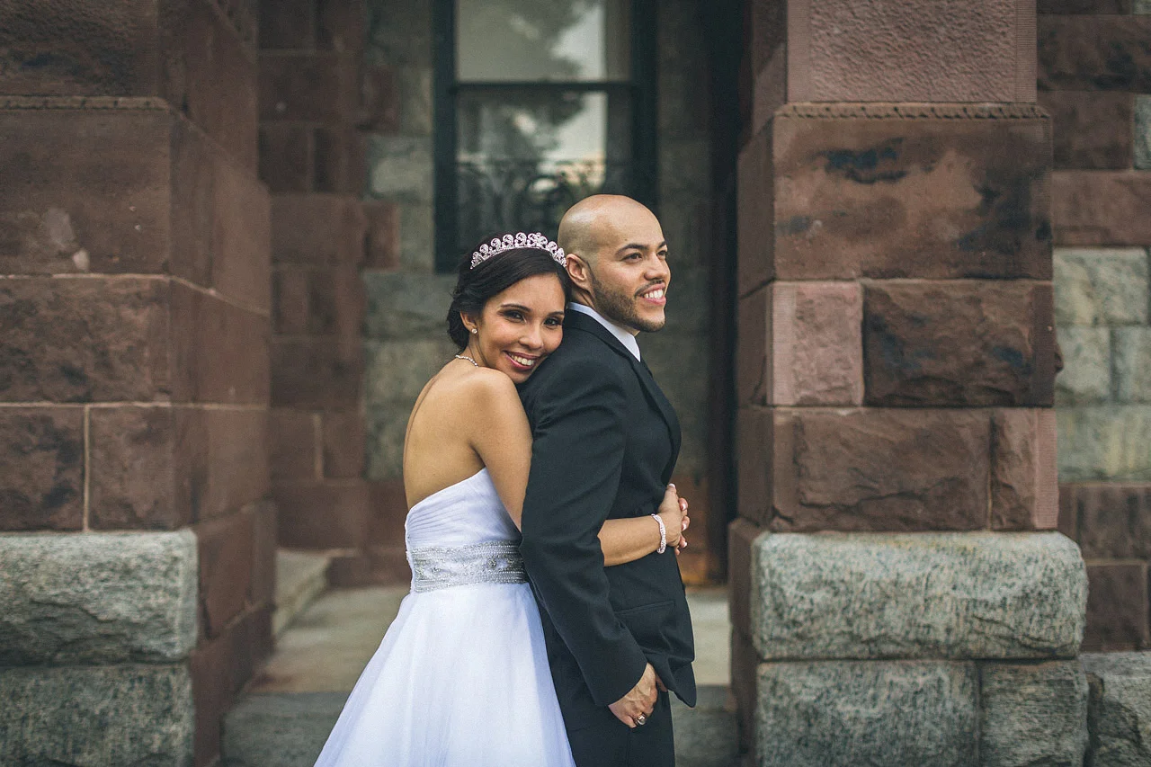 Lambert Castle Wedding Portrait