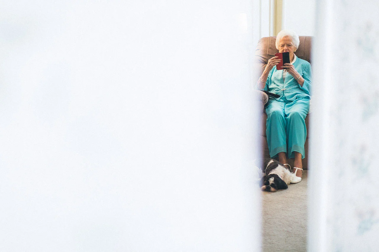 Grandma waits
