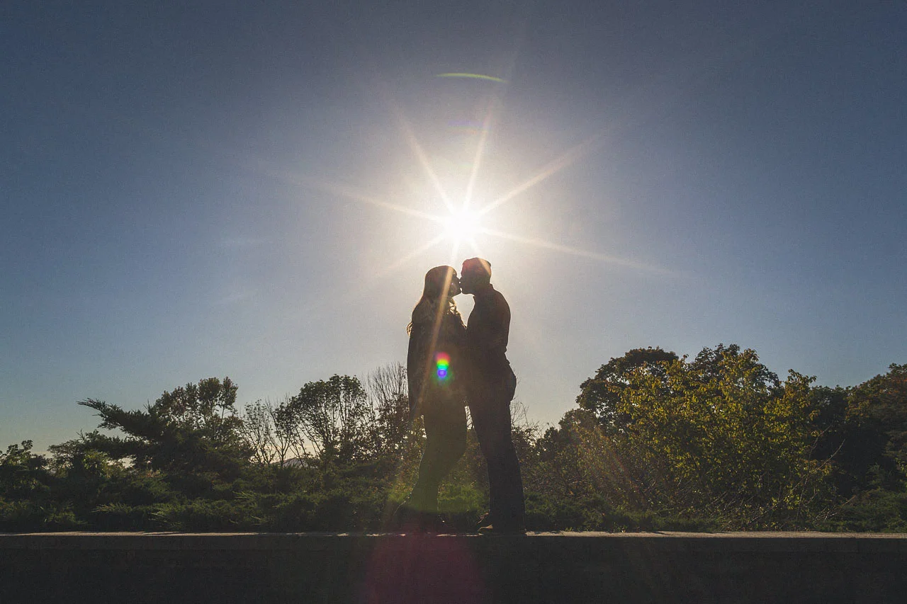 Sunset Engagement Photo