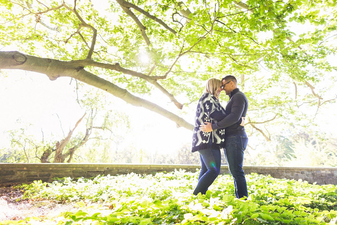 Garden Engagement Photo