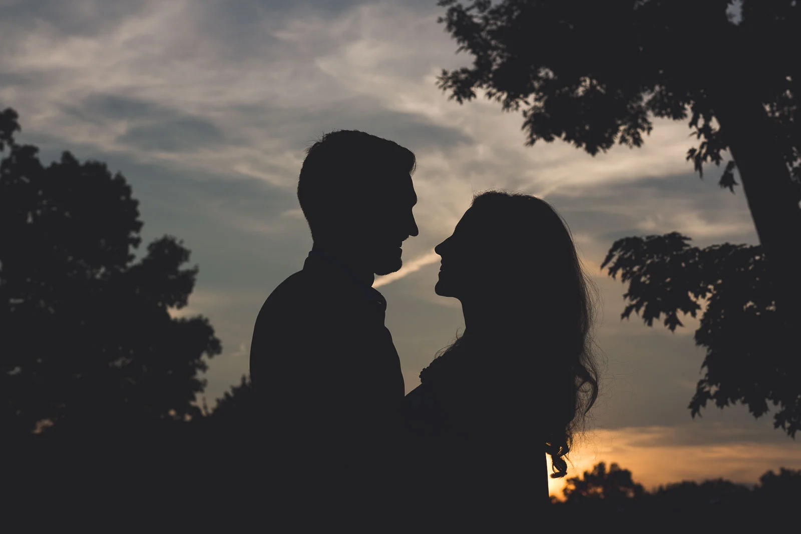 Sunset Engagement Photo