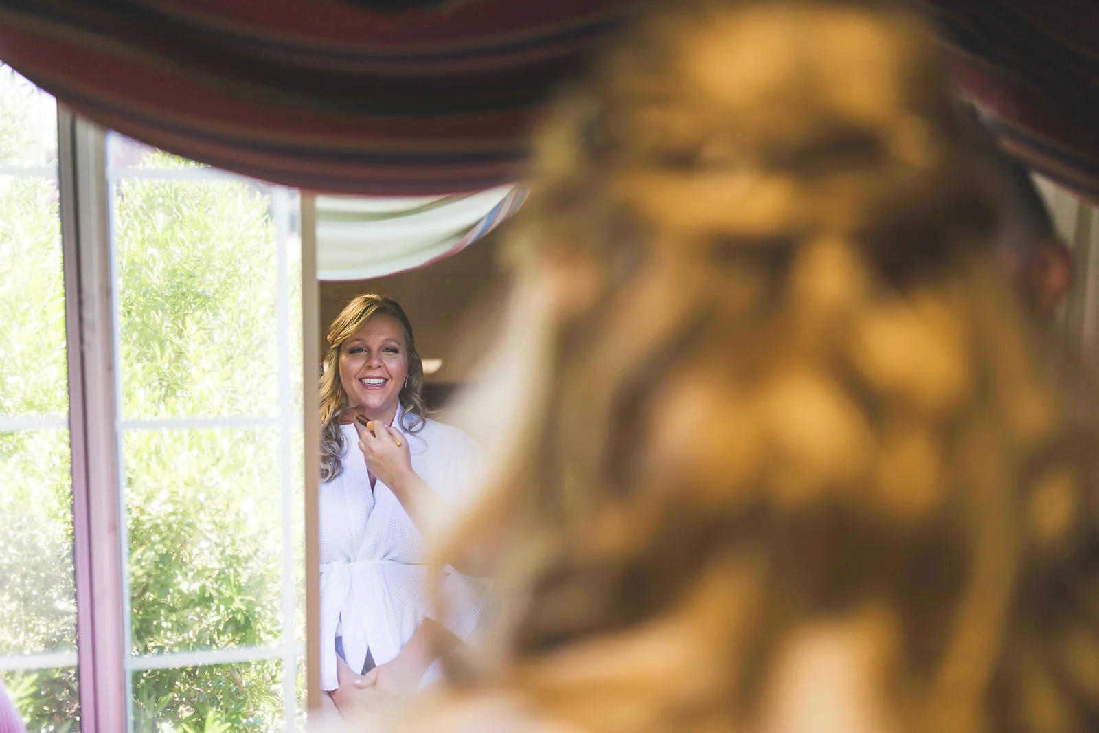 Bride almost ready Madison Hotel