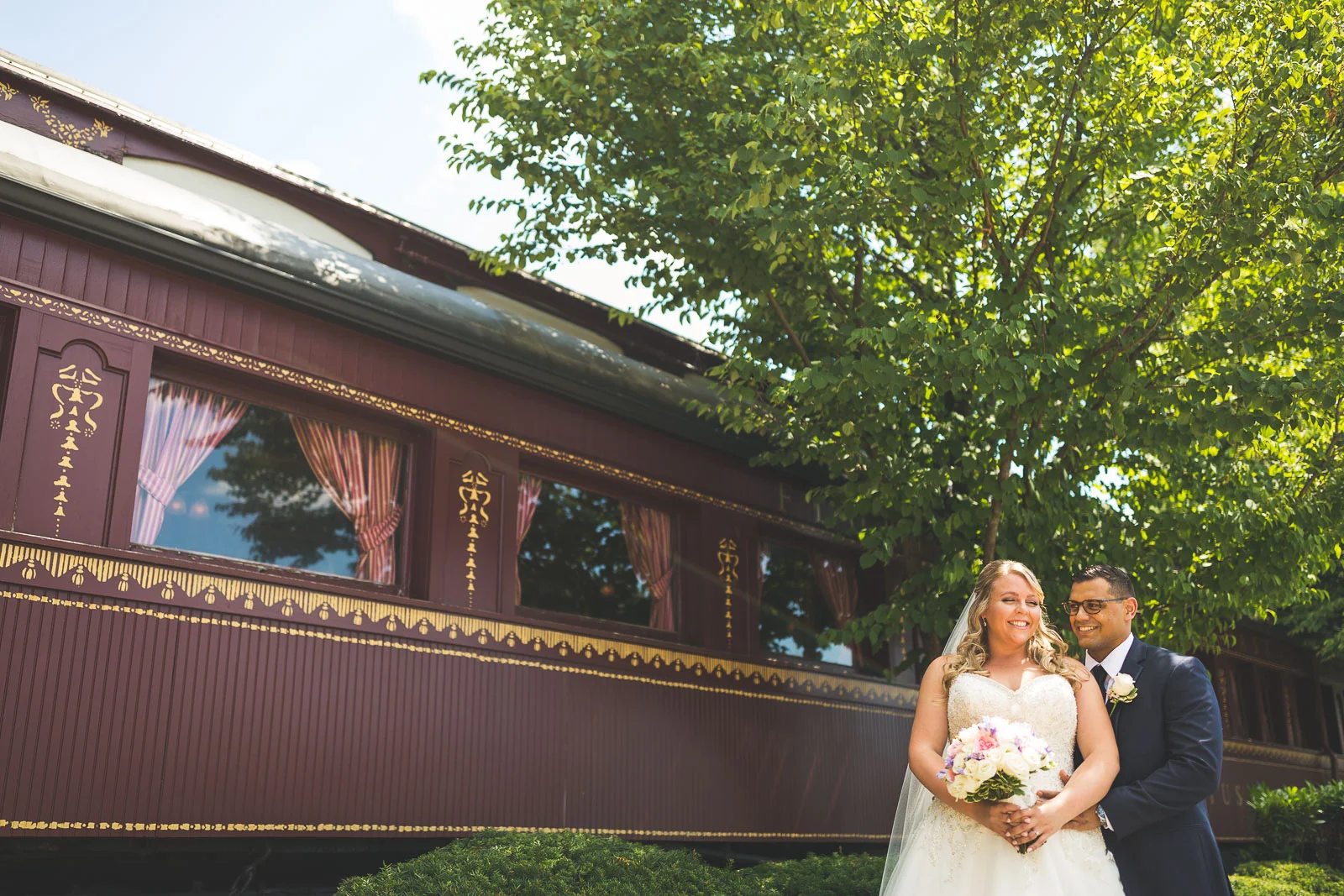 Train Wedding Portrait