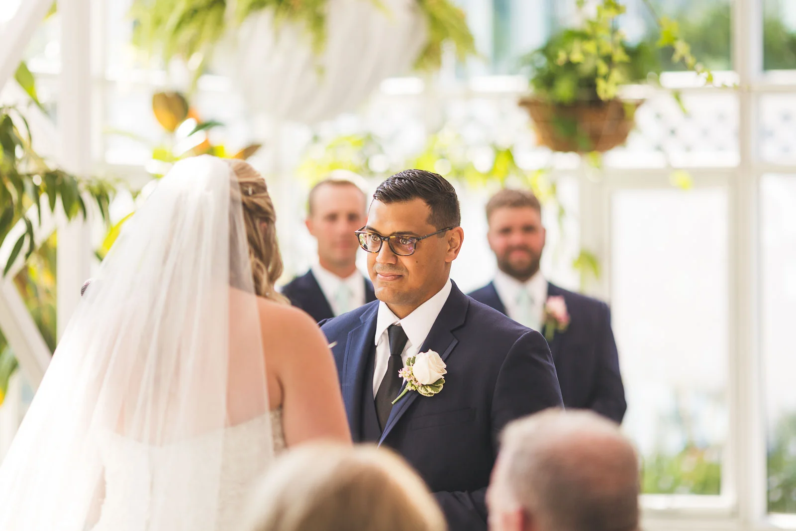 Groom reads vows