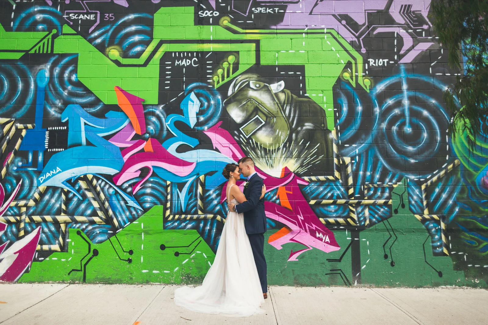 Graffiti Wedding Photos