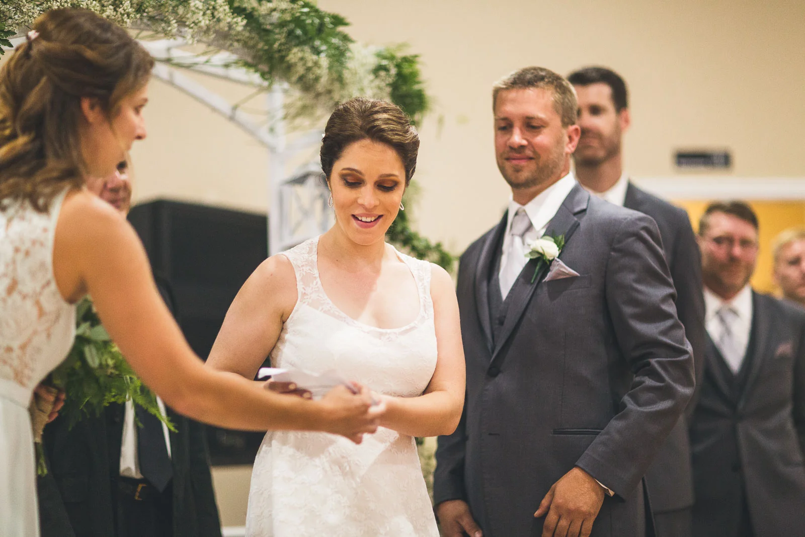 SIster passes vows to bride