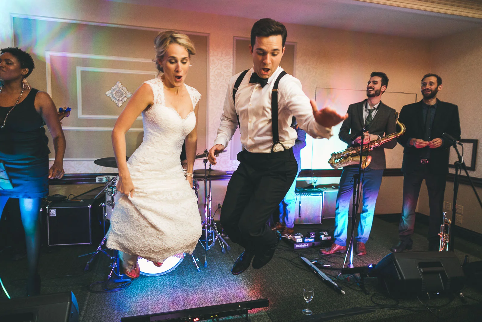 Wedding Stage Jump