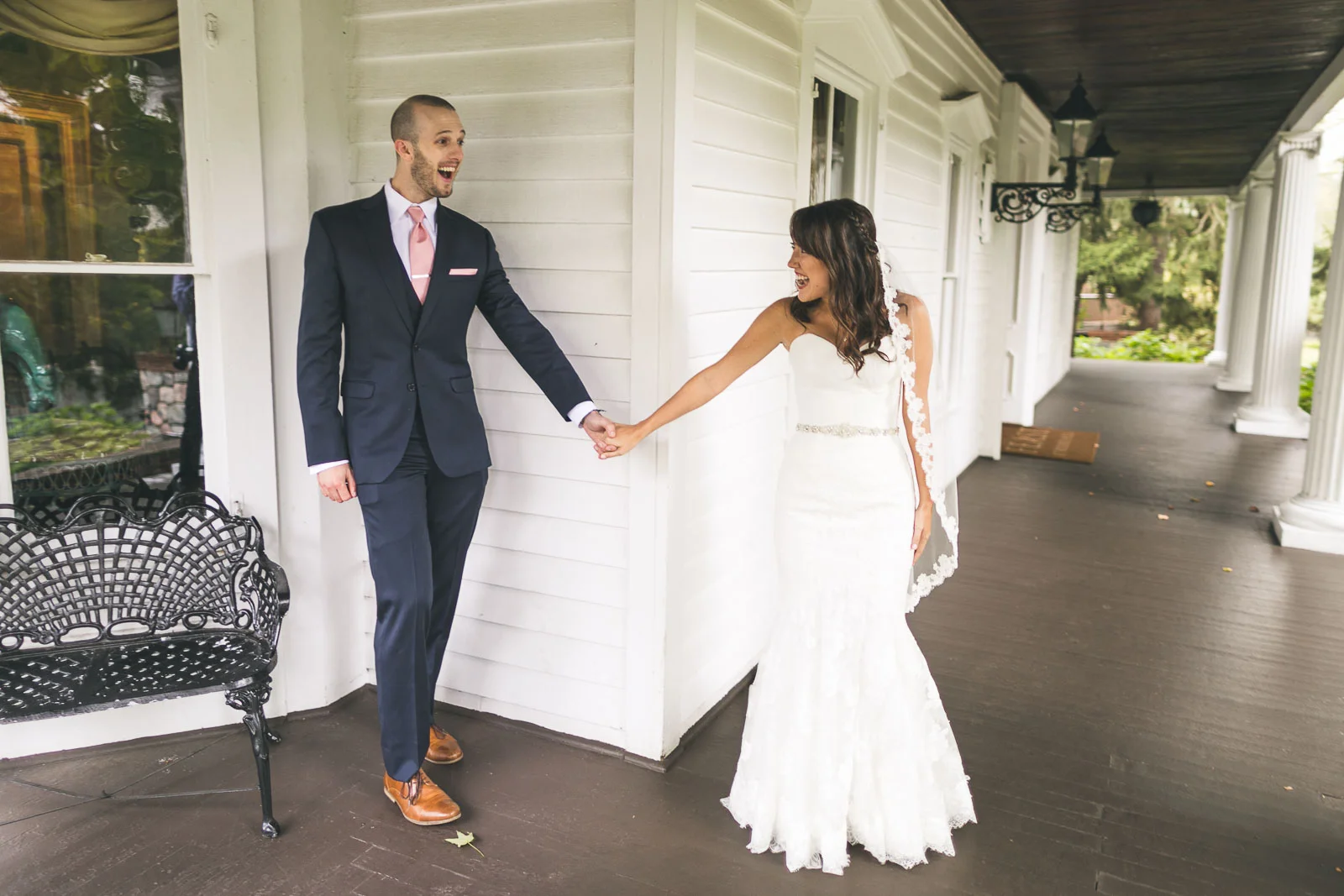 Groom sees bride for first time Photo