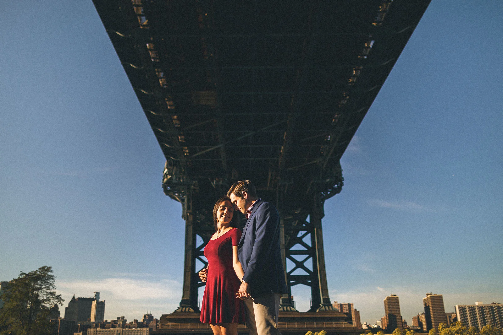 Manhattan Bridge Engagement Photography