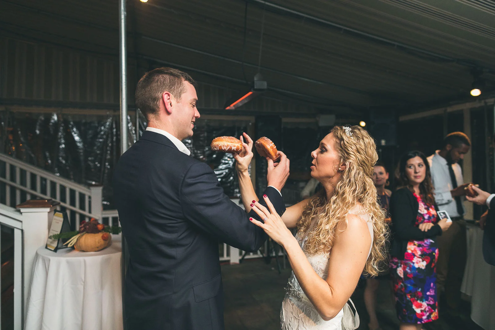 First Donut Bite Wedding