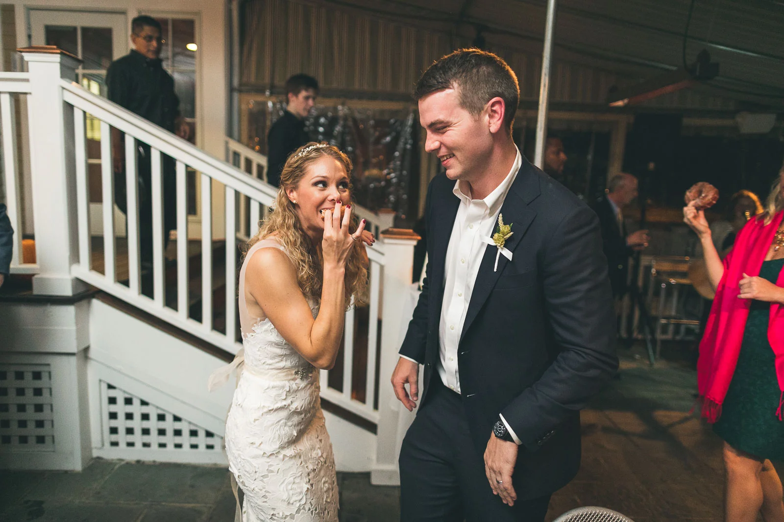 First Donut Bite Wedding