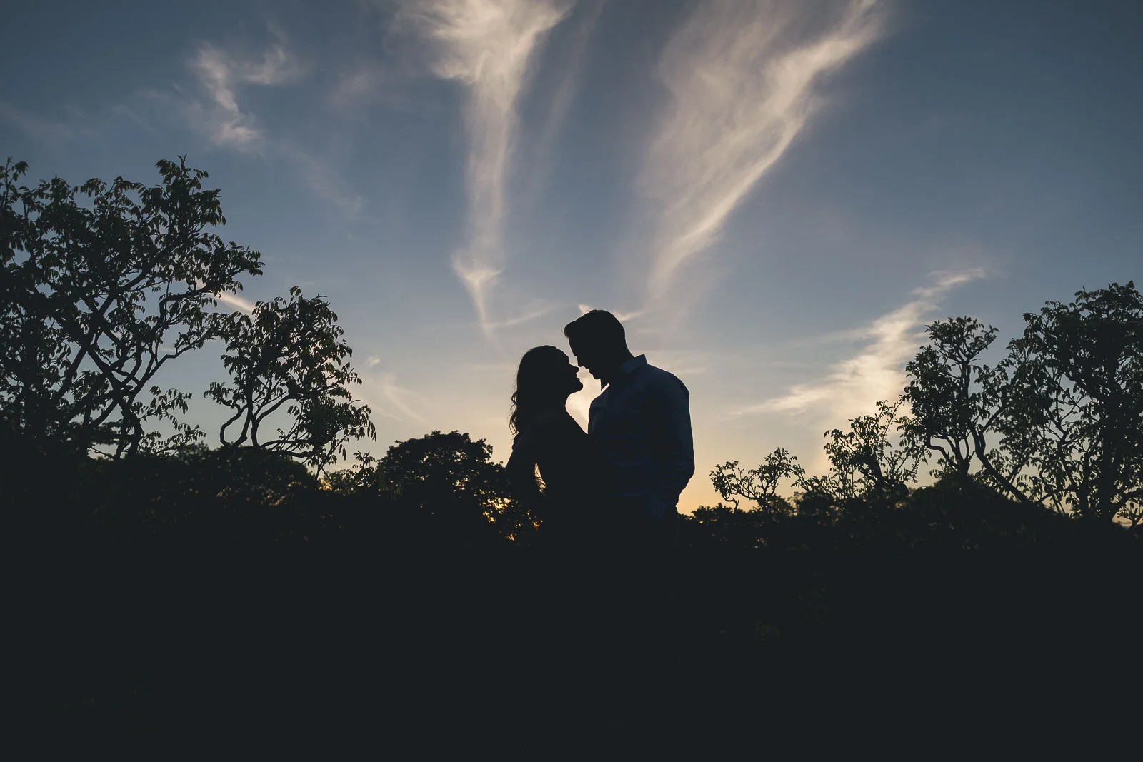 Sunset Engagement Photo