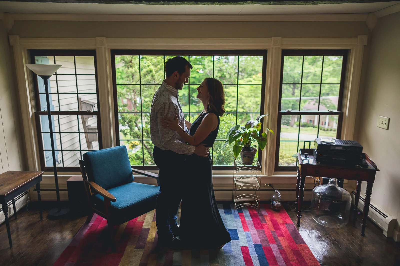 Morristown Engagement Photography at Home