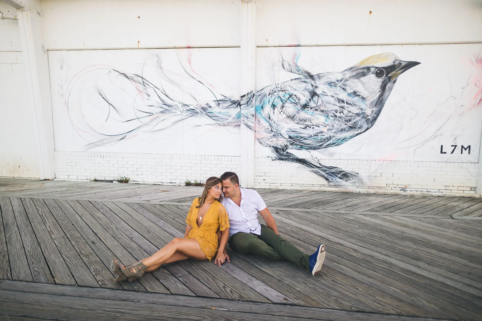 Asbury Park Boardwalk Engagement Photos