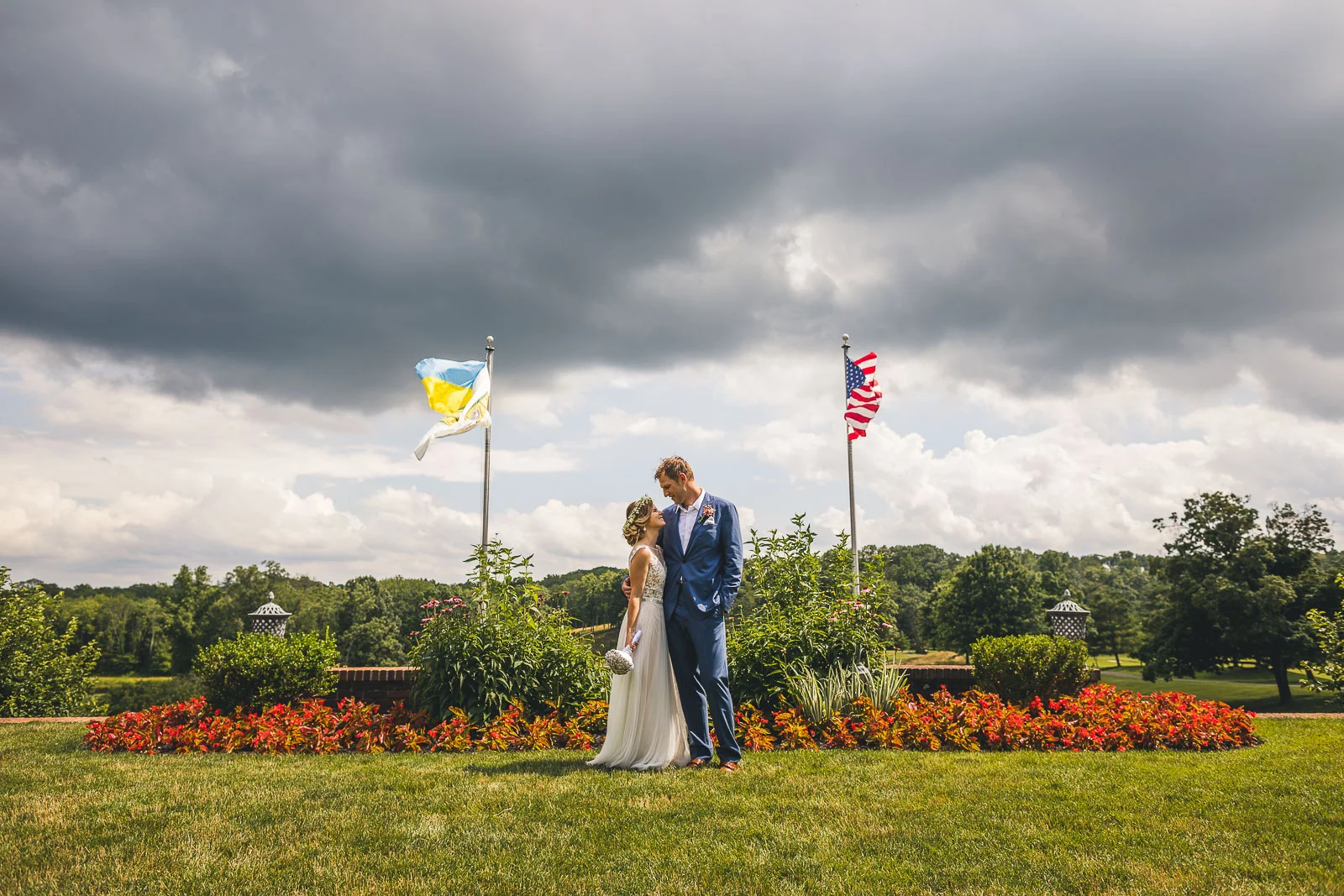 Summer Wedding Hamilton Farm Golf Club