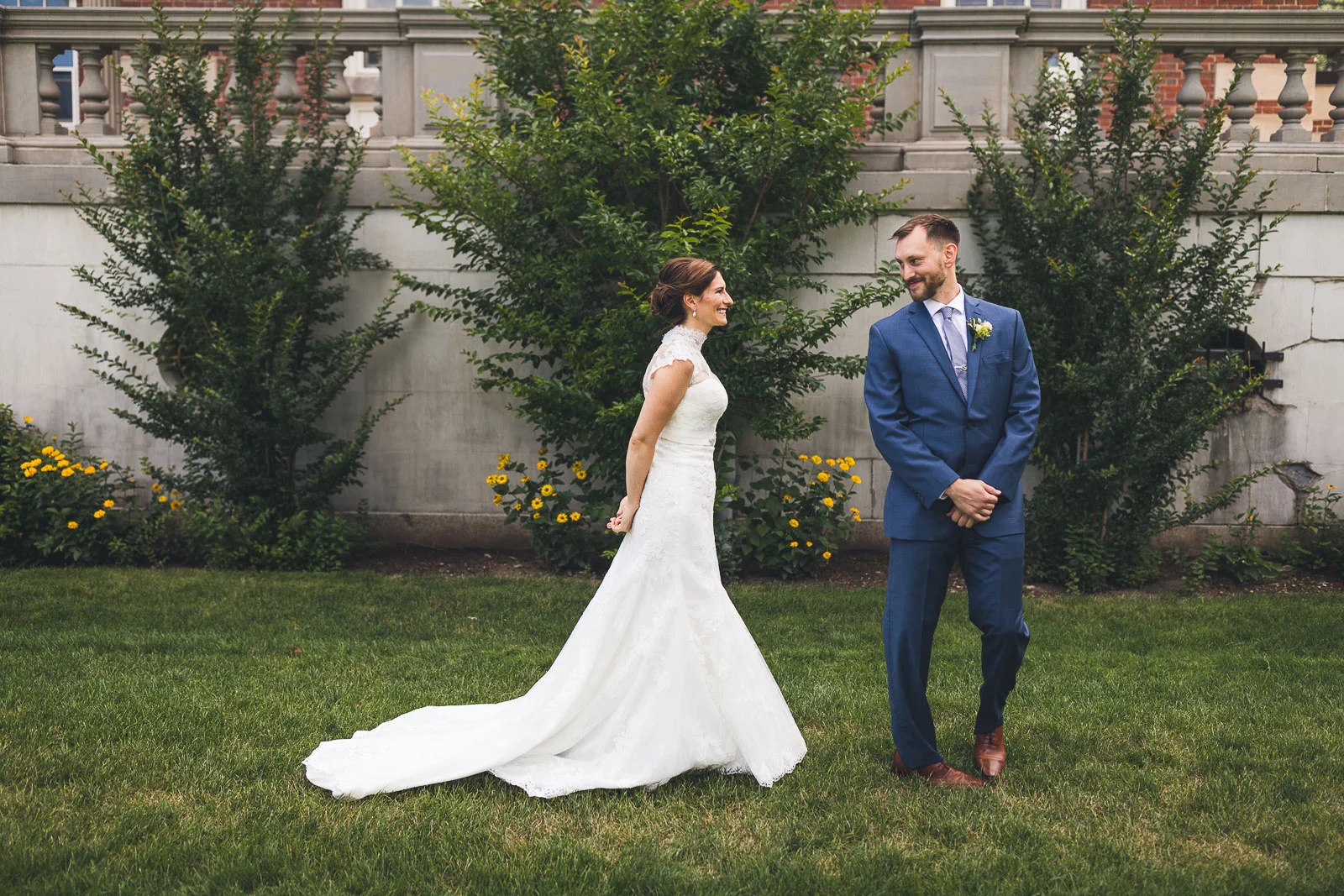 First Look Bride and Groom