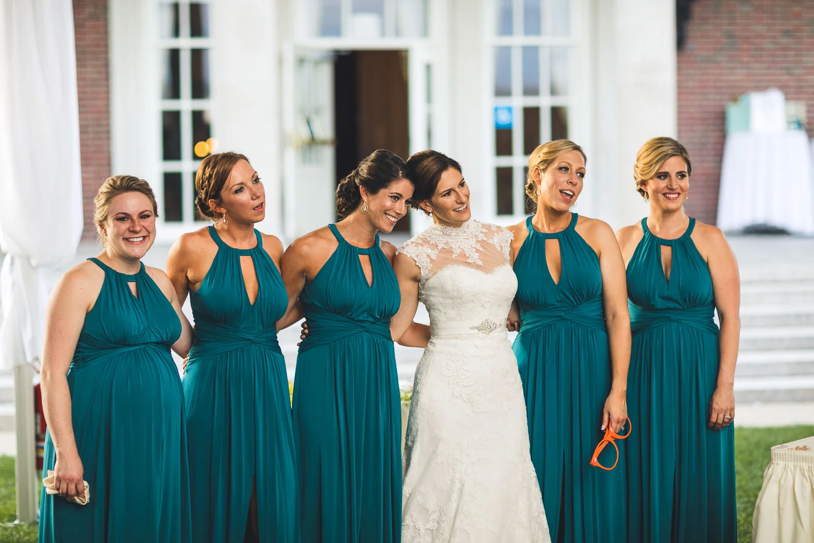Bridal Party watches First Dance