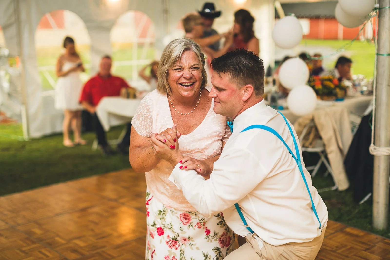 Farm Wedding Dance with Mother