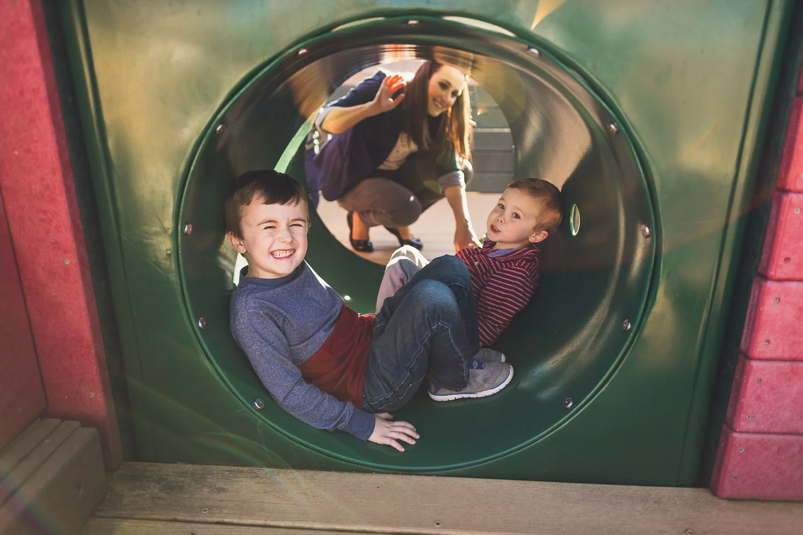In the tunnel with Brother