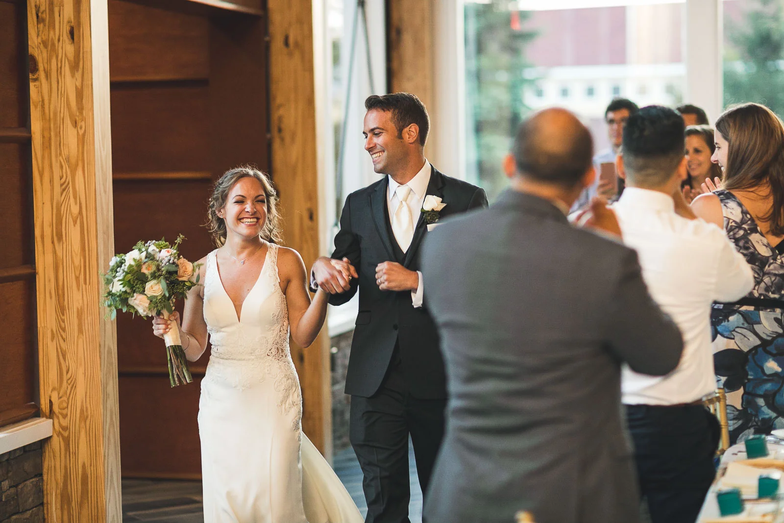 Bride and Groom introduced for the first time