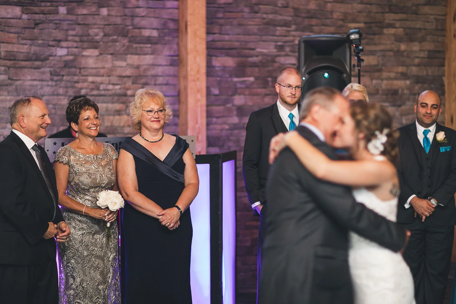 Mom smiles at Father/Daughter Dance